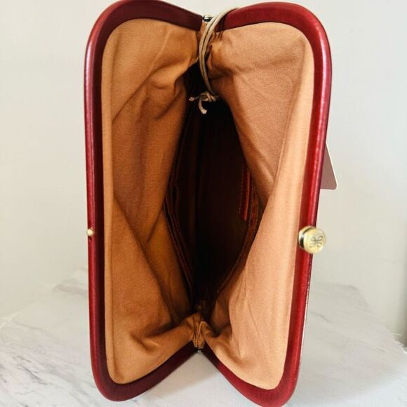 HOBO‎ LAUREN CLUTCH LEATHER WRISTLET WALLET  Red Henna Luxury Leather, NWT - Picture 14 of 15